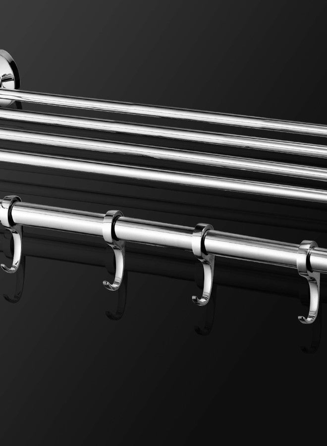 ALTON Chrome Finish Brass Towel Rack (24-Inch) - Image 4